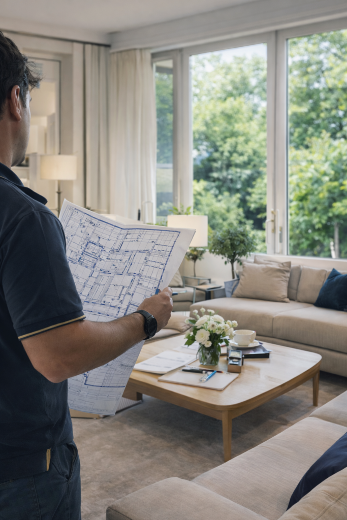 Suivi de chantier et coordination tous corps d’état pour rénovation à Saint Germain en Laye par SERBANET