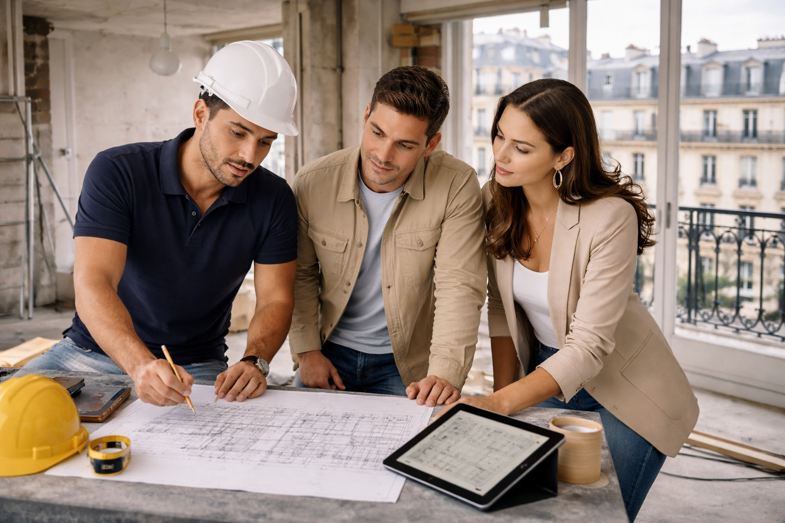 Accompagnement et gestion de chantier de rénovation à Suresnes par SERBANET