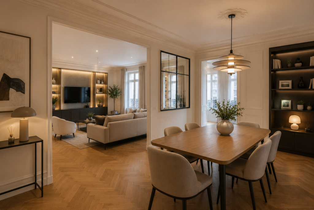 Réaménagement des espaces dans un appartement à Saint Germain en Laye