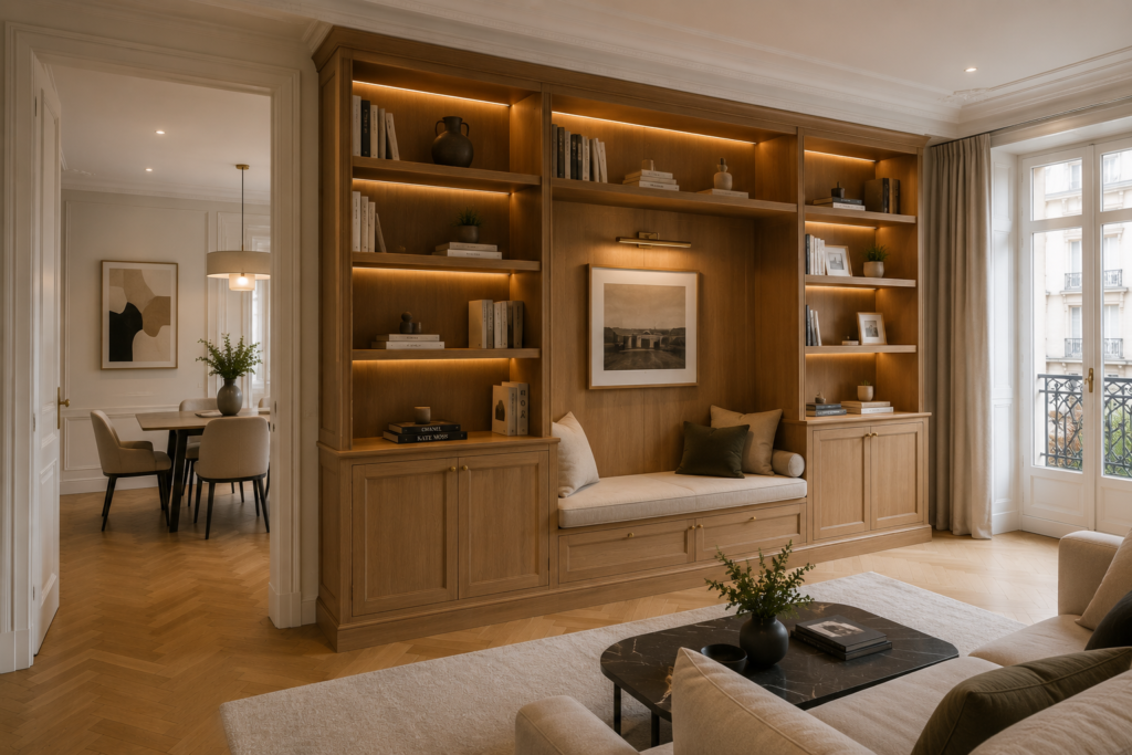Menuiserie sur mesure pour appartement à Saint Germain en Laye