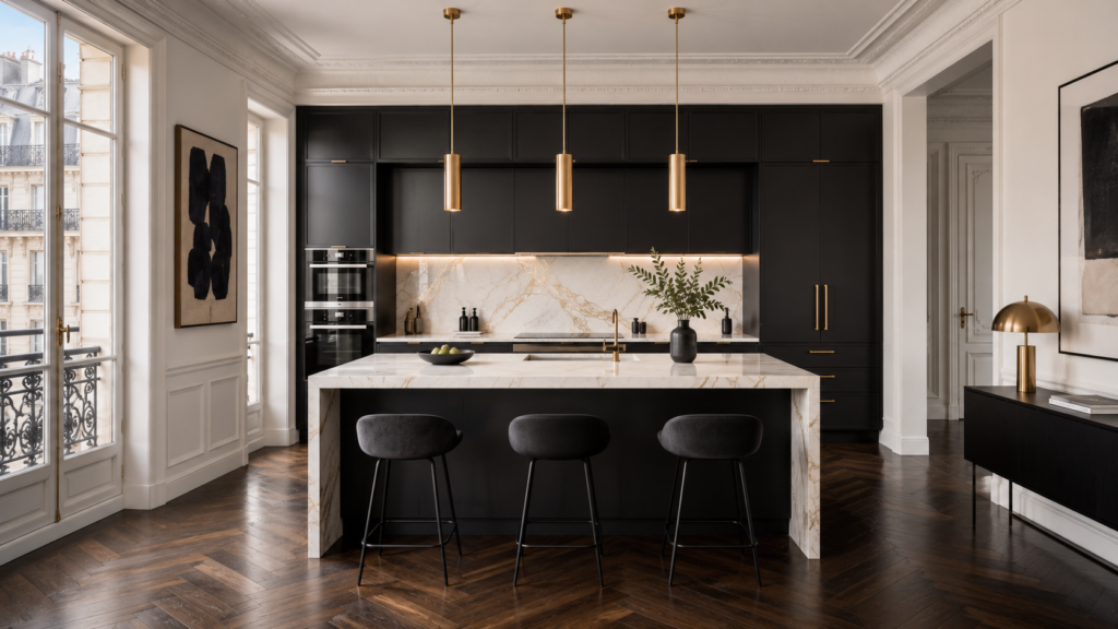 Rénovation cuisine haut de gamme Paris - SERBA'NET