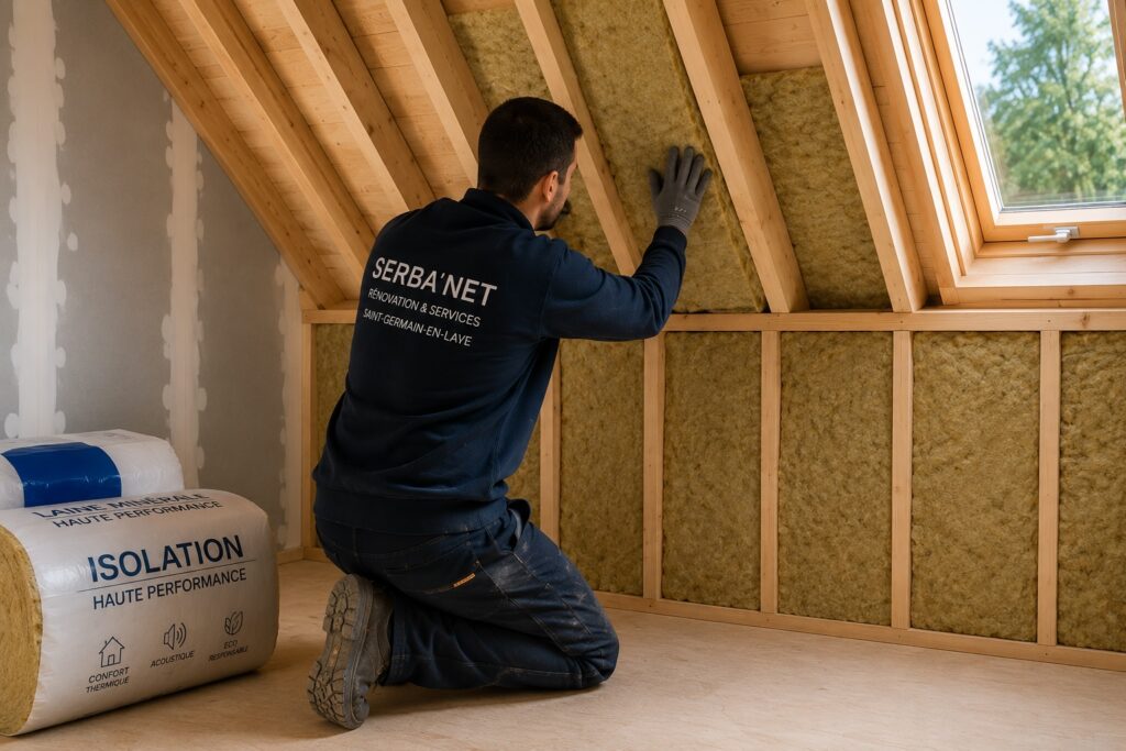 Travaux d'isolation de maison à Saint Germain en Laye par SERBA'NET