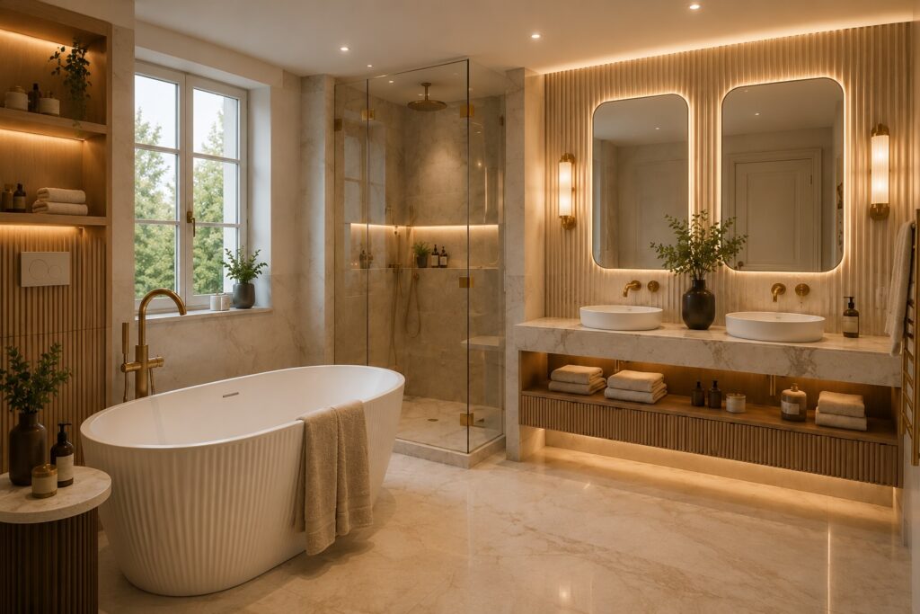 Rénovation de salle de bain à Saint Germain en Laye par SERBA'NET