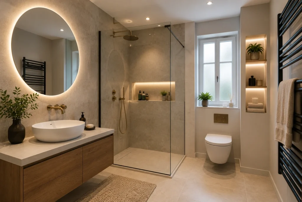 Rénovation complète de salle de bain à Suresnes