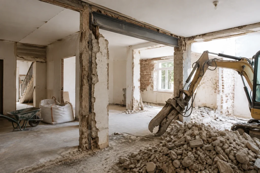 Travaux de déconstruction à Suresnes