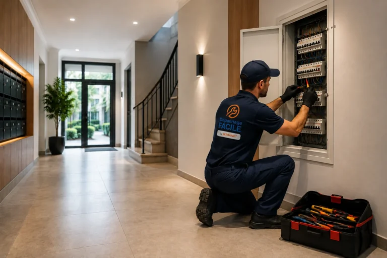 Intervention électrique dans les parties communes d’une copropriété par Dépannage Facile