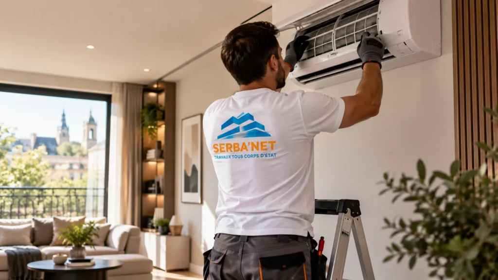 Installation de climatisation à Saint-Germain-en-Laye – SERBA’NET