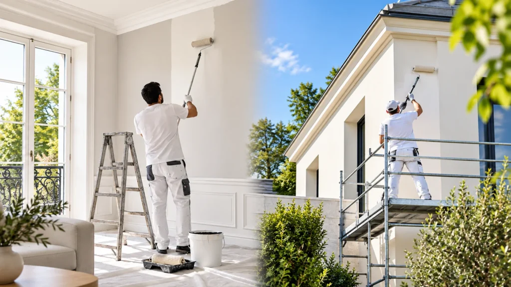 Travaux de peinture intérieure et extérieure à Saint-Germain-en-Laye – SERBA’NET
